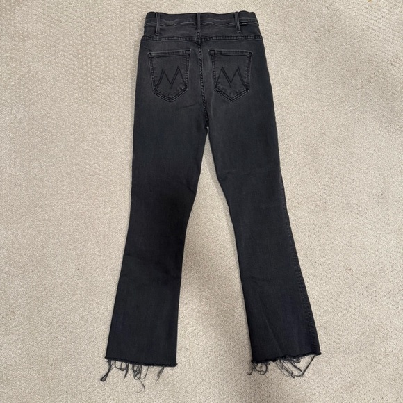 MOTHER The Hustler Ankle Fray Jeans 24 Lighting Up Lanterns Faded Black - Picture 5 of 6